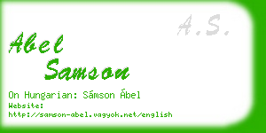 abel samson business card